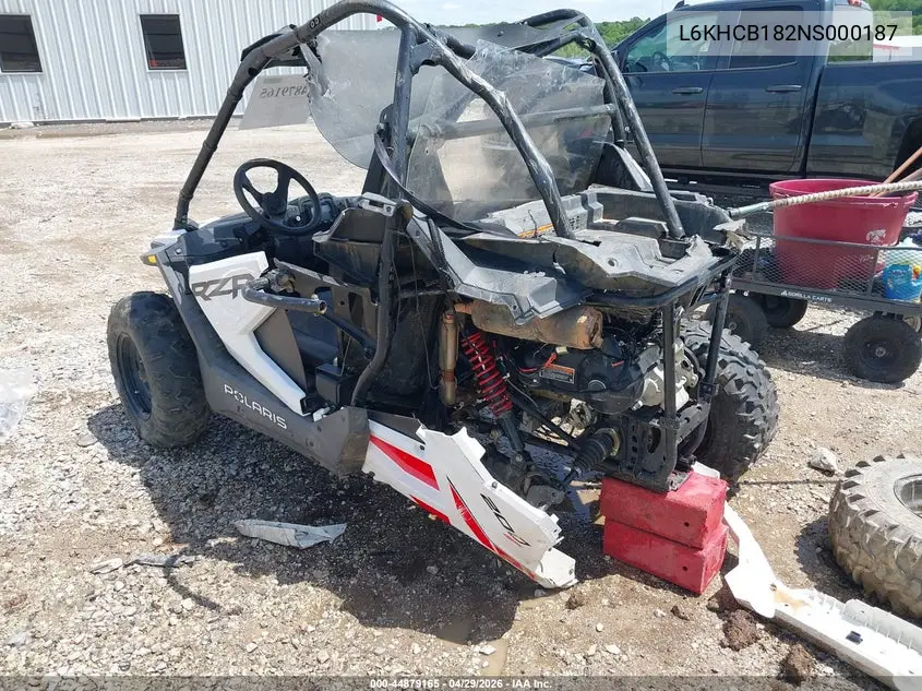 2022 Polaris Rzr 200 Efi VIN: L6KHCB182NS000187 Lot: 44879165