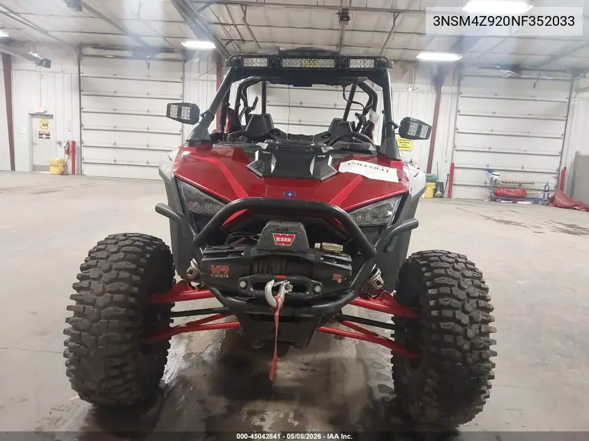 2022 Polaris Rzr Pro Xp 4 Premium VIN: 3NSM4Z920NF352033 Lot: 45042841