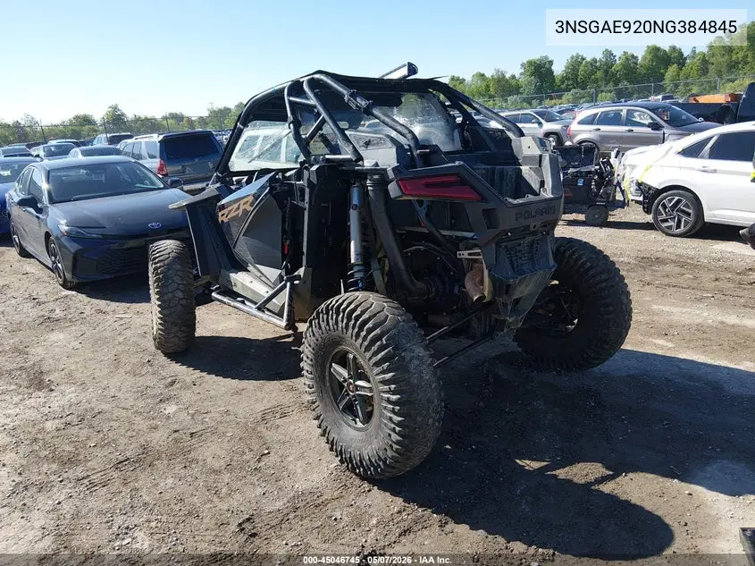 2022 Polaris Rzr Turbo R Sport VIN: 3NSGAE920NG384845 Lot: 45046745