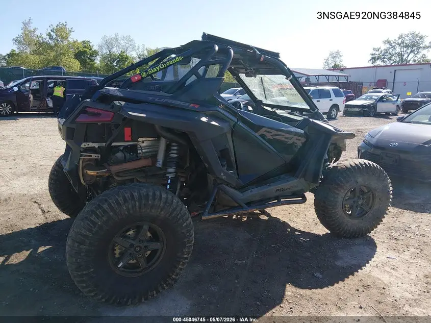 2022 Polaris Rzr Turbo R Sport VIN: 3NSGAE920NG384845 Lot: 45046745
