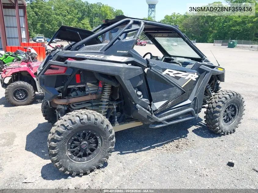 2022 Polaris Rzr Pro Xp Ultimate VIN: 3NSMAD928NF359436 Lot: 45135985