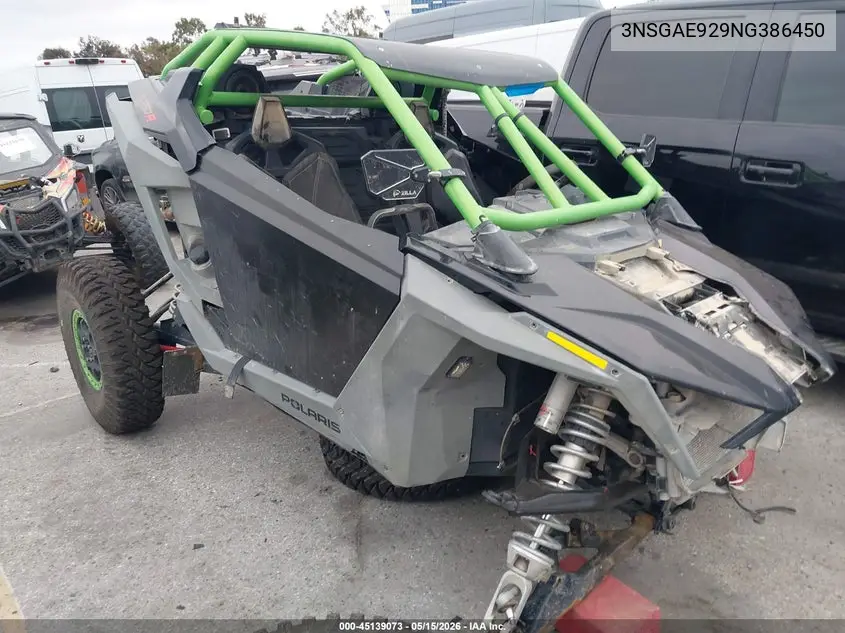 2022 Polaris Rzr Turbo R Sport VIN: 3NSGAE929NG386450 Lot: 45139073