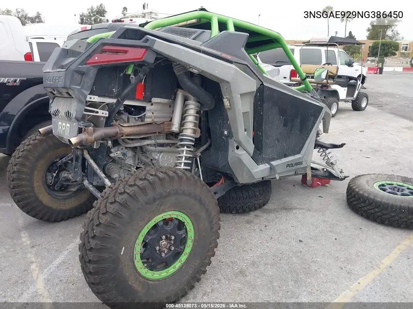 2022 Polaris Rzr Turbo R Sport VIN: 3NSGAE929NG386450 Lot: 45139073