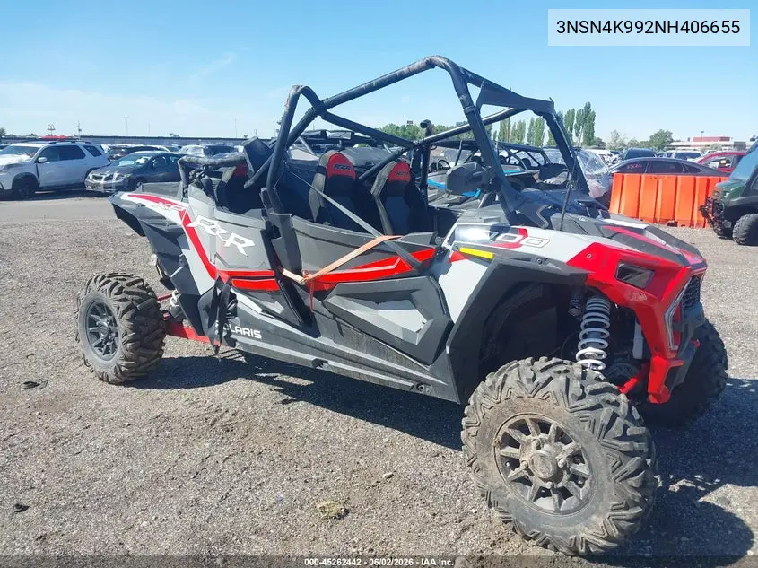 2022 Polaris Rzr Xp 4 1000 Premium VIN: 3NSN4K992NH406655 Lot: 45262442