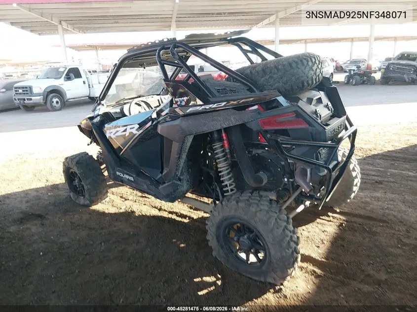 2022 Polaris Rzr Pro Xp Ultimate VIN: 3NSMAD925NF348071 Lot: 45281475