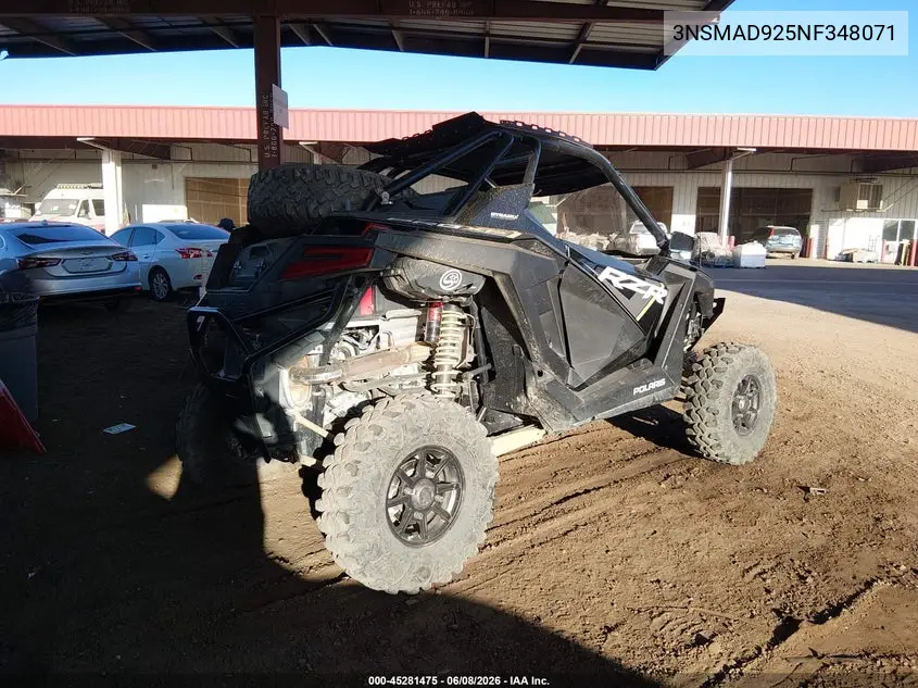 2022 Polaris Rzr Pro Xp Ultimate VIN: 3NSMAD925NF348071 Lot: 45281475