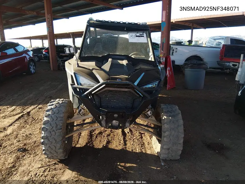 2022 Polaris Rzr Pro Xp Ultimate VIN: 3NSMAD925NF348071 Lot: 45281475