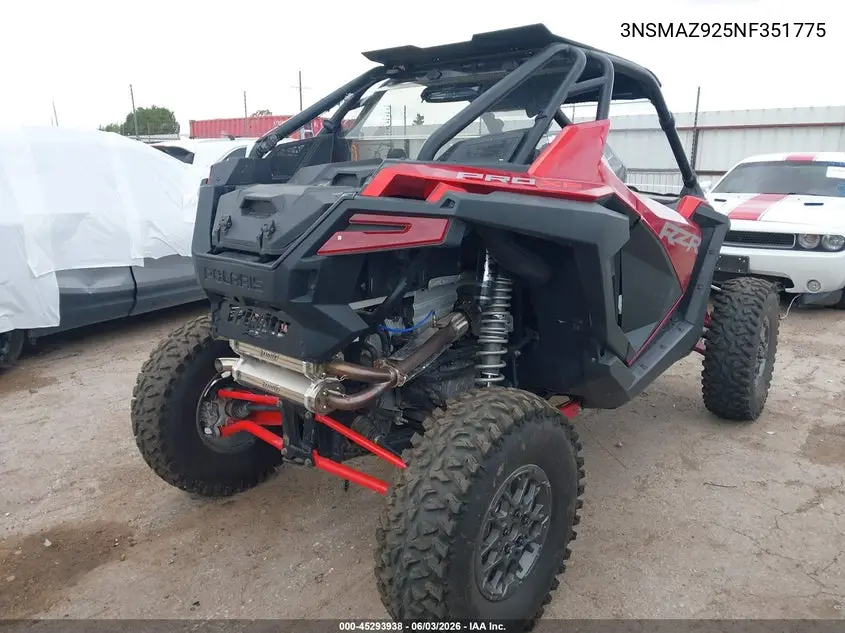 2022 Polaris Rzr Pro Xp Premium VIN: 3NSMAZ925NF351775 Lot: 45293938