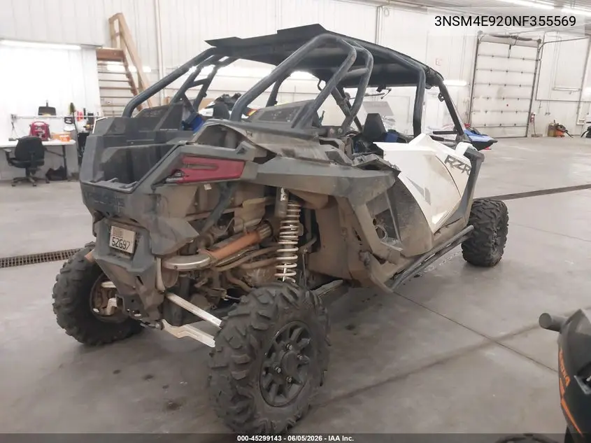2022 Polaris Rzr Pro Xp 4 Sport VIN: 3NSM4E920NF355569 Lot: 45299143