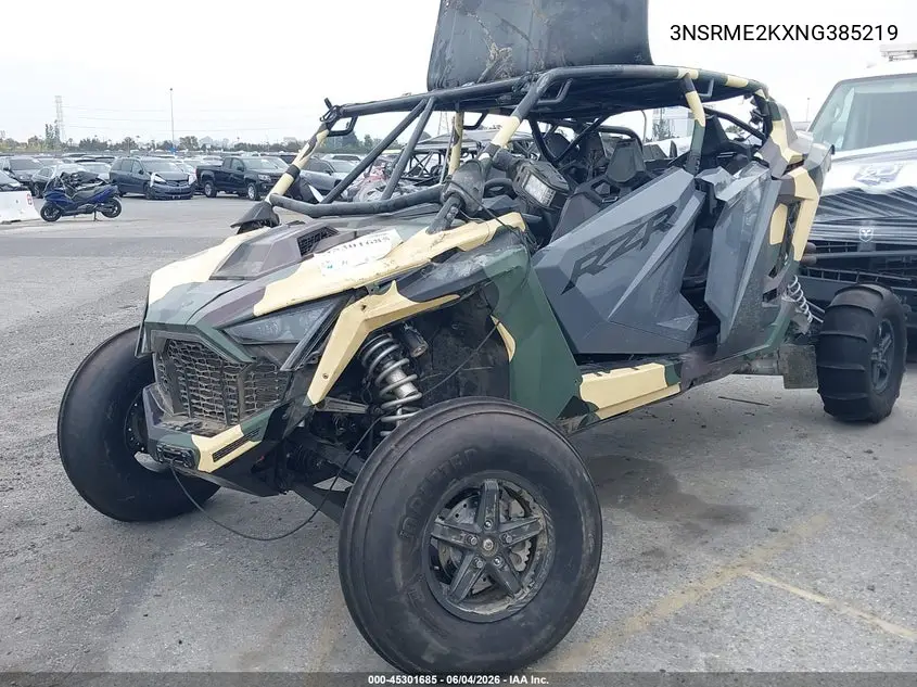 2022 Polaris Rzr Pro R 4 Sport VIN: 3NSRME2KXNG385219 Lot: 45301685