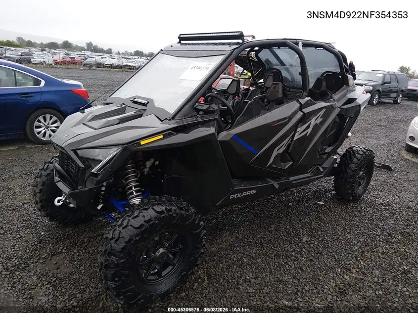2022 Polaris Rzr VIN: 3NSM4D922NF354353 Lot: 45306576