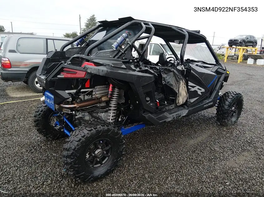 2022 Polaris Rzr VIN: 3NSM4D922NF354353 Lot: 45306576