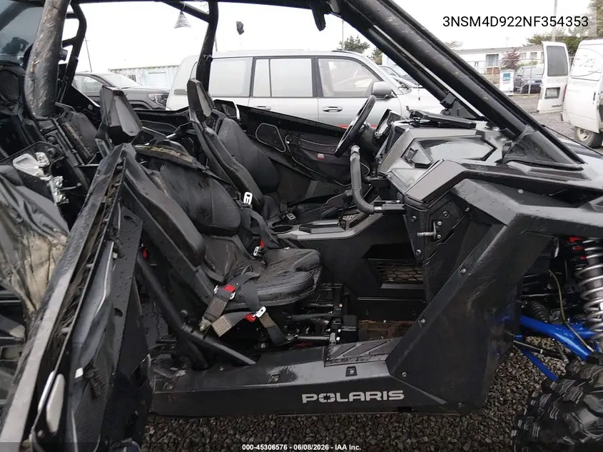 2022 Polaris Rzr VIN: 3NSM4D922NF354353 Lot: 45306576
