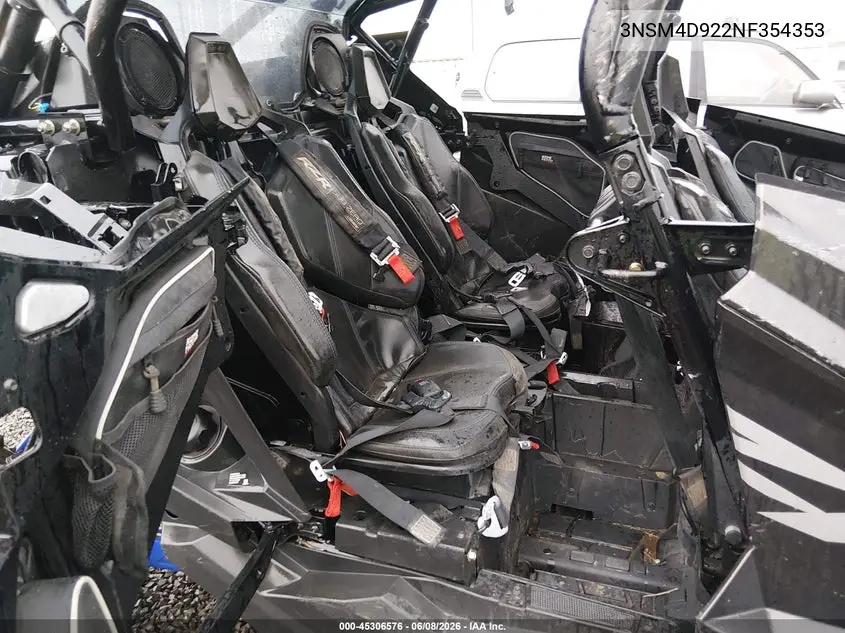 2022 Polaris Rzr VIN: 3NSM4D922NF354353 Lot: 45306576