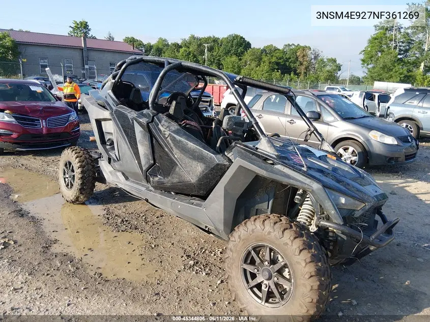 2022 Polaris Rzr Pro Xp 4 Sport VIN: 3NSM4E927NF361269 Lot: 45344806