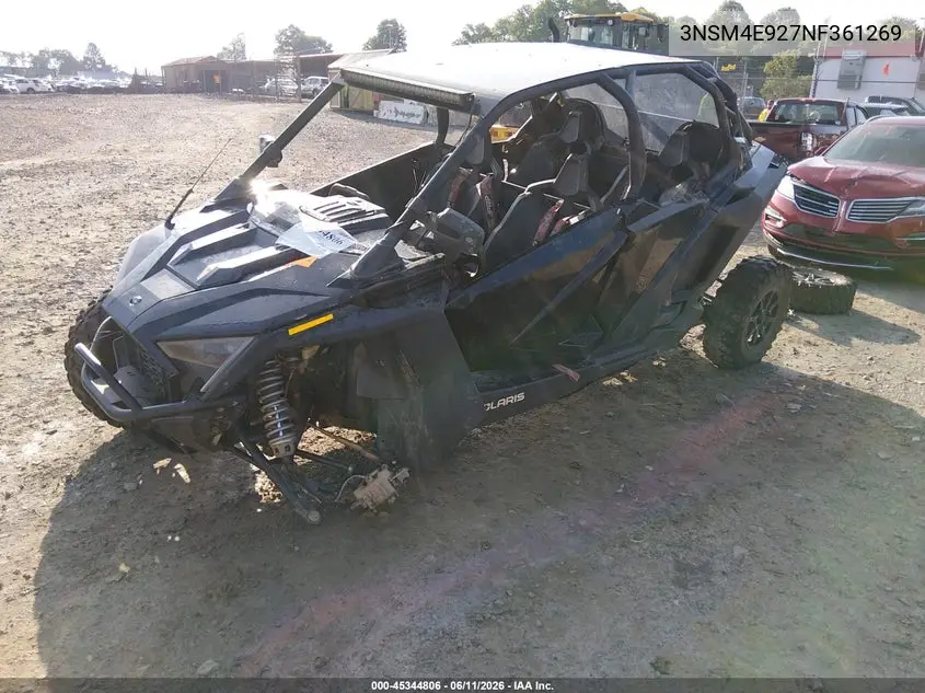 2022 Polaris Rzr Pro Xp 4 Sport VIN: 3NSM4E927NF361269 Lot: 45344806