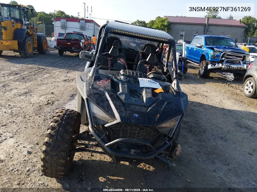 2022 Polaris Rzr Pro Xp 4 Sport VIN: 3NSM4E927NF361269 Lot: 45344806