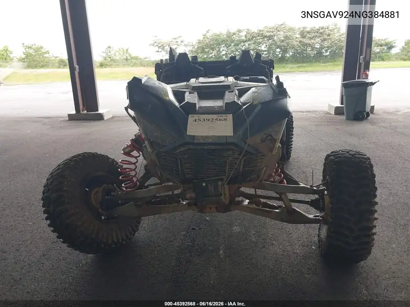 2022 Polaris Rzr Turbo R Premium VIN: 3NSGAV924NG384881 Lot: 45392568