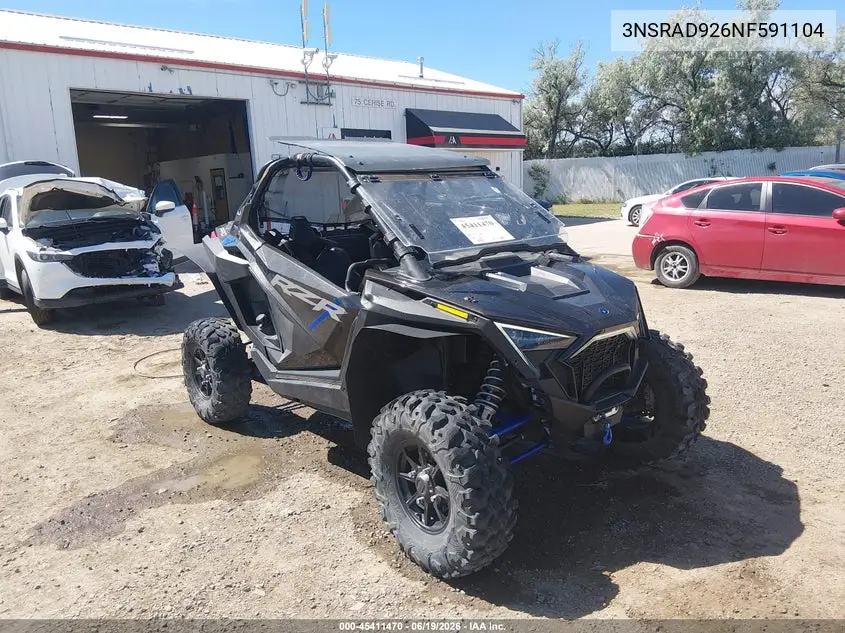 2022 Polaris Rzr Pro Xp Ultimate VIN: 3NSRAD926NF591104 Lot: 45411470