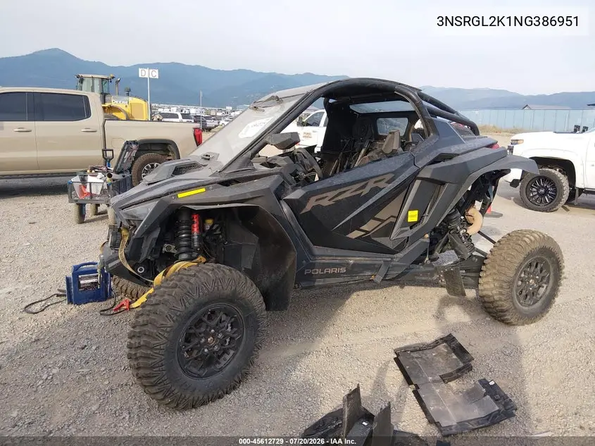 2022 Polaris Rzr Pro R Ultimate Launch Edition VIN: 3NSRGL2K1NG386951 Lot: 45612729