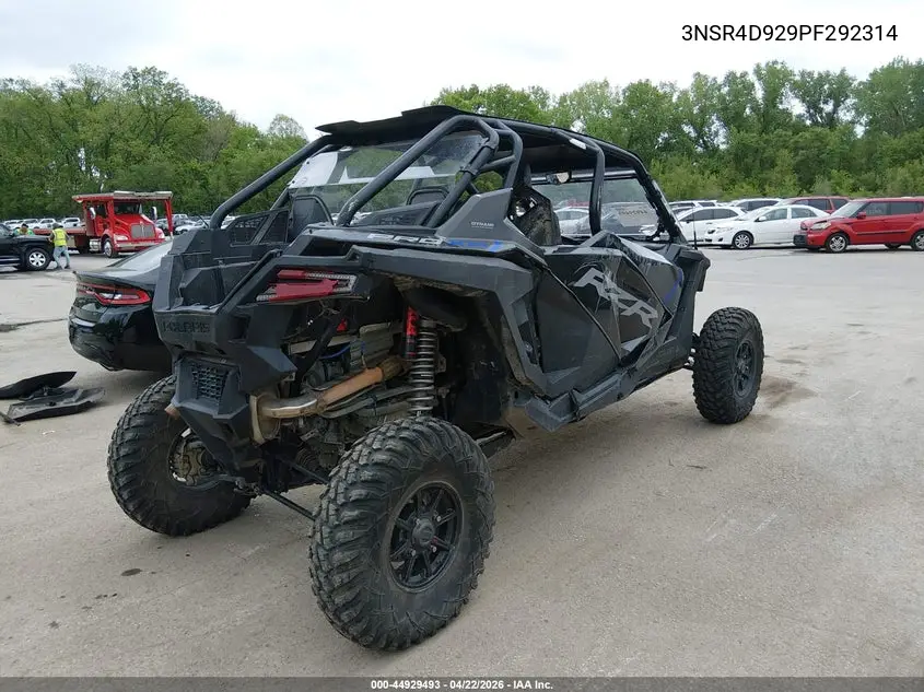 2023 Polaris Rzr Pro Xp 4 Ultimate VIN: 3NSR4D929PF292314 Lot: 44929493