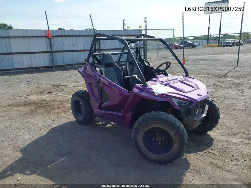 2023 Polaris Rzr 200 Efi VIN: L6KHCB18XPS007259 Lot: 45038612