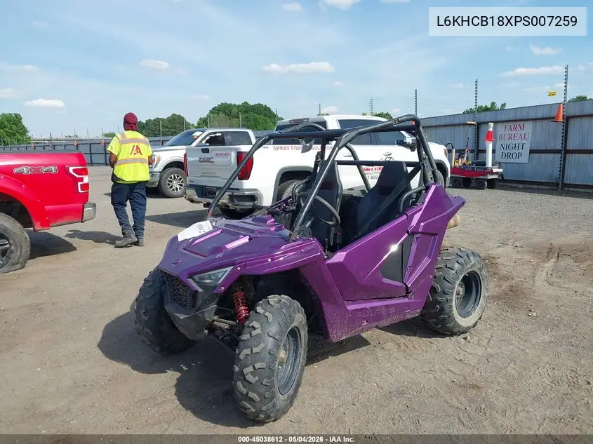 2023 Polaris Rzr 200 Efi VIN: L6KHCB18XPS007259 Lot: 45038612