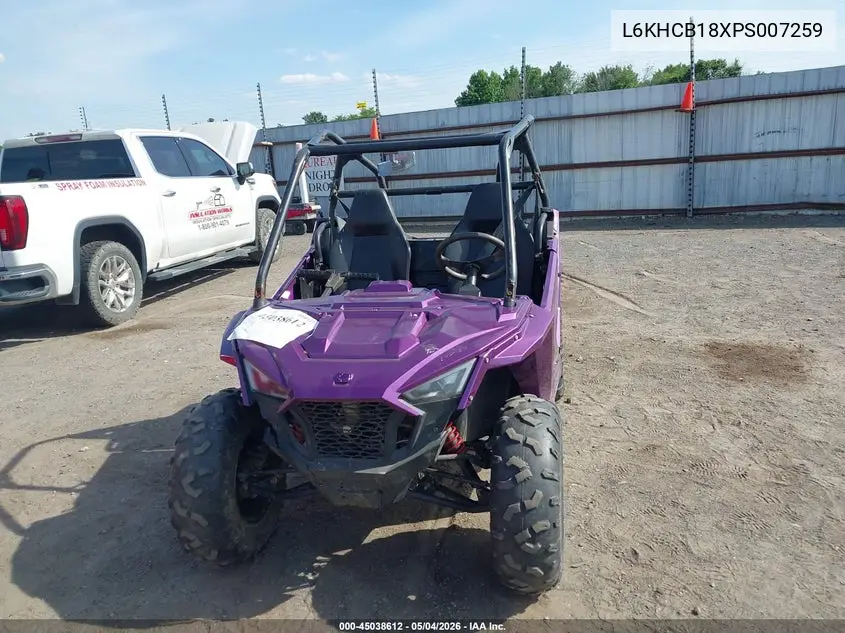 2023 Polaris Rzr 200 Efi VIN: L6KHCB18XPS007259 Lot: 45038612