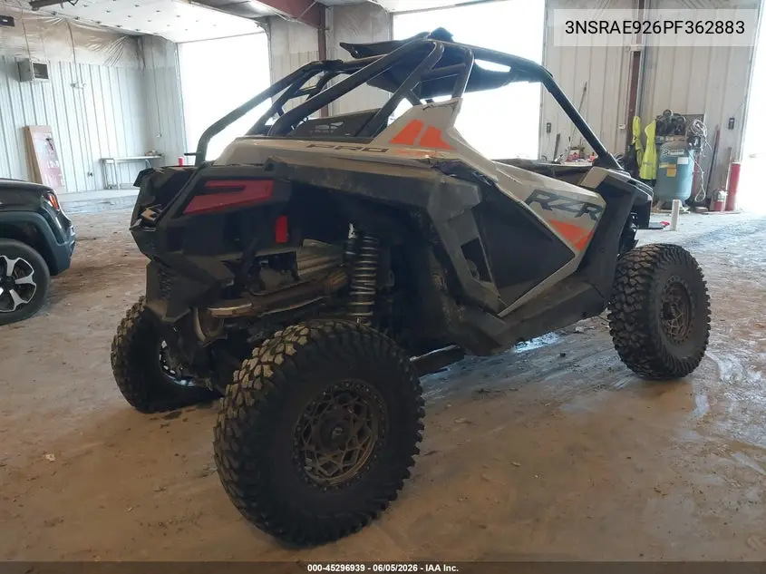 2023 Polaris Rzr Pro Xp Sport VIN: 3NSRAE926PF362883 Lot: 45296939