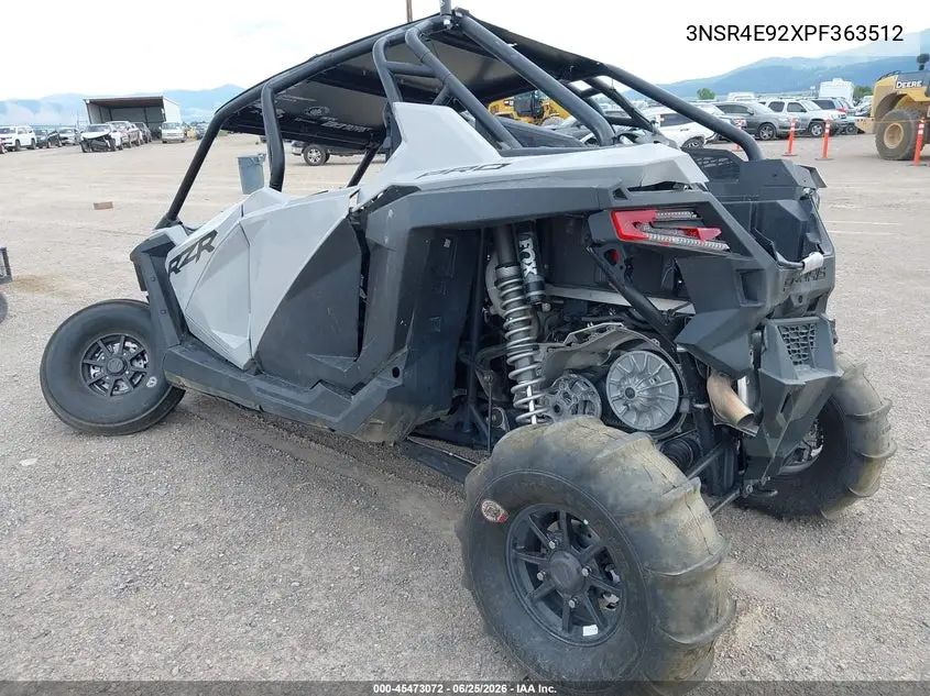 2023 Polaris Rzr Pro Xp 4 Sport VIN: 3NSR4E92XPF363512 Lot: 45473072