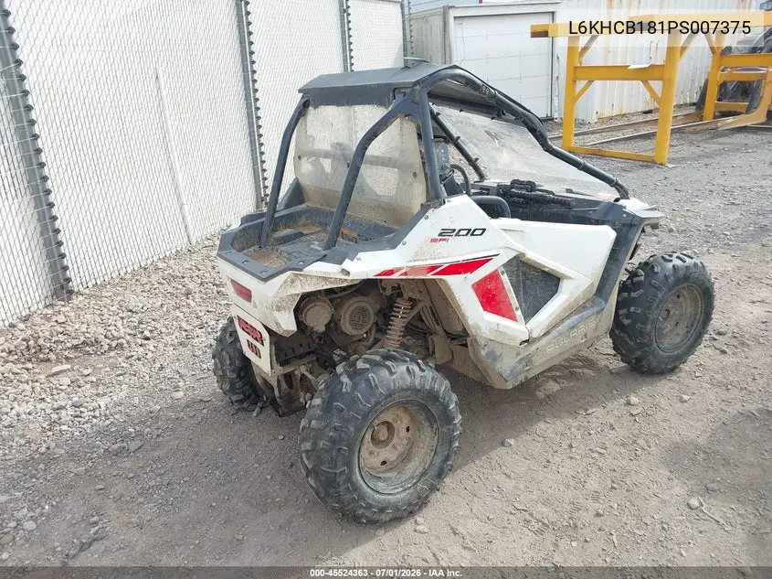 2023 Polaris Rzr 200 Efi VIN: L6KHCB181PS007375 Lot: 45524363