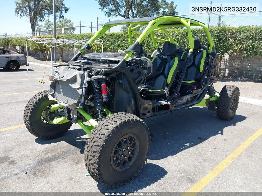 2024 Polaris Rzr Pro R 4 Ultimate VIN: 3NSRMD2K5RG332430 Lot: 45006060