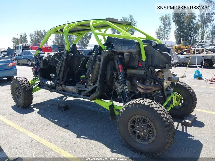 2024 Polaris Rzr Pro R 4 Ultimate VIN: 3NSRMD2K5RG332430 Lot: 45006060