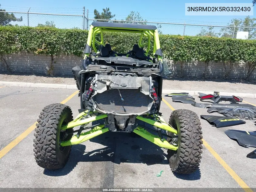 2024 Polaris Rzr Pro R 4 Ultimate VIN: 3NSRMD2K5RG332430 Lot: 45006060