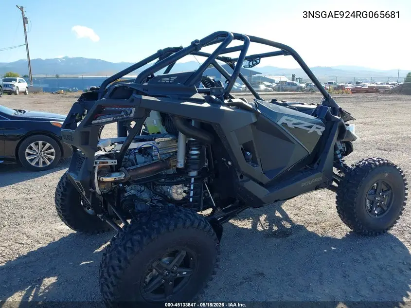 2024 Polaris Rzr Turbo R Sport VIN: 3NSGAE924RG065681 Lot: 45133847