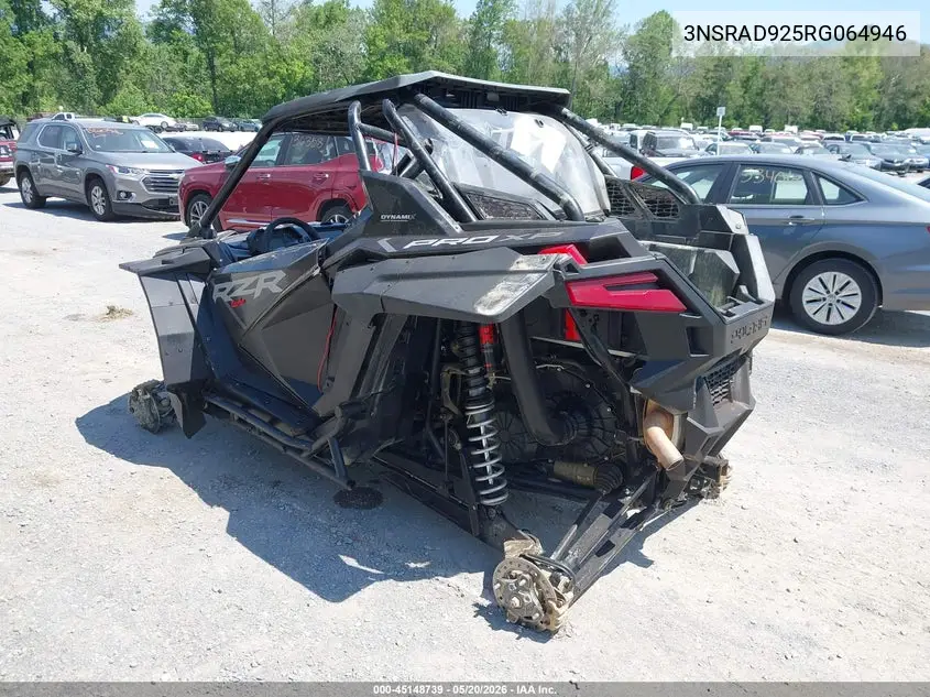 2024 Polaris Rzr Pro Xp Ultimate VIN: 3NSRAD925RG064946 Lot: 45148739