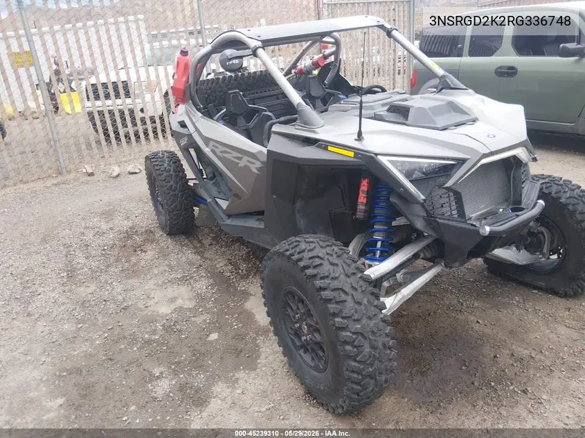 2024 Polaris Rzr Pro R Ultimate VIN: 3NSRGD2K2RG336748 Lot: 45239310