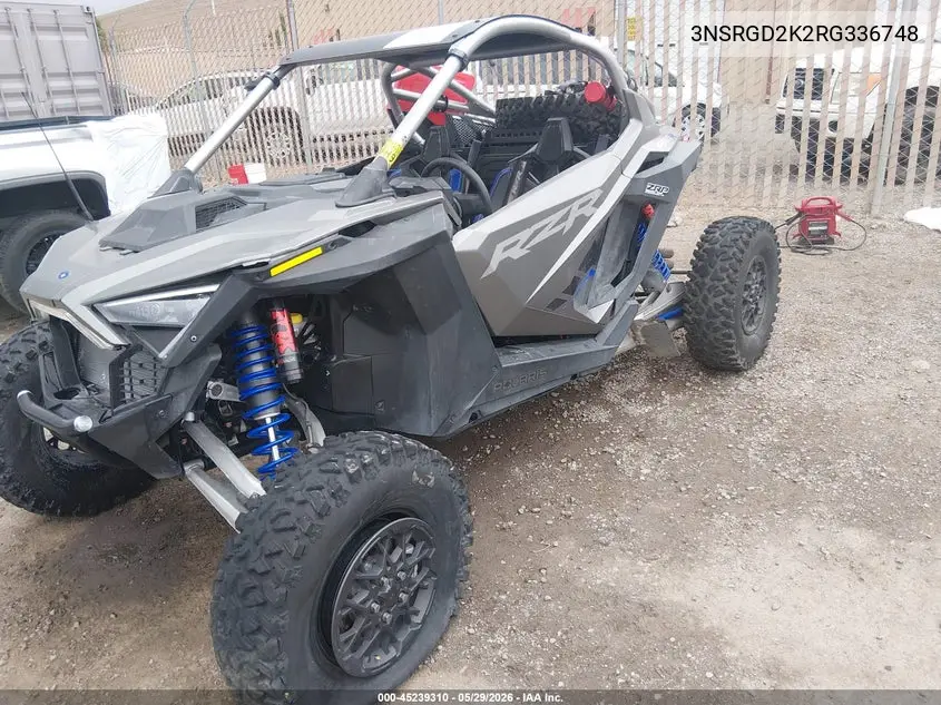 2024 Polaris Rzr Pro R Ultimate VIN: 3NSRGD2K2RG336748 Lot: 45239310