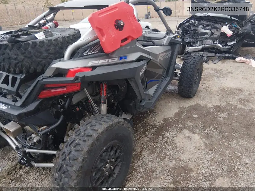 2024 Polaris Rzr Pro R Ultimate VIN: 3NSRGD2K2RG336748 Lot: 45239310