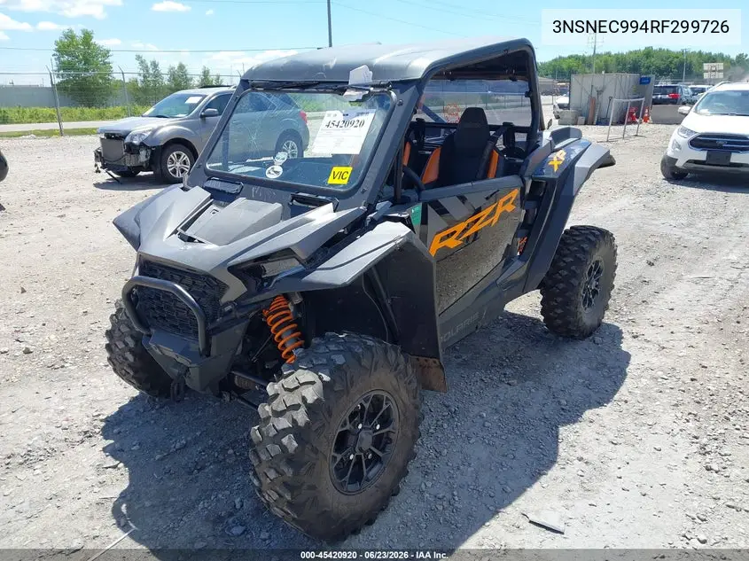 2024 Polaris Rzr Xp 1000 Premium VIN: 3NSNEC994RF299726 Lot: 45420920