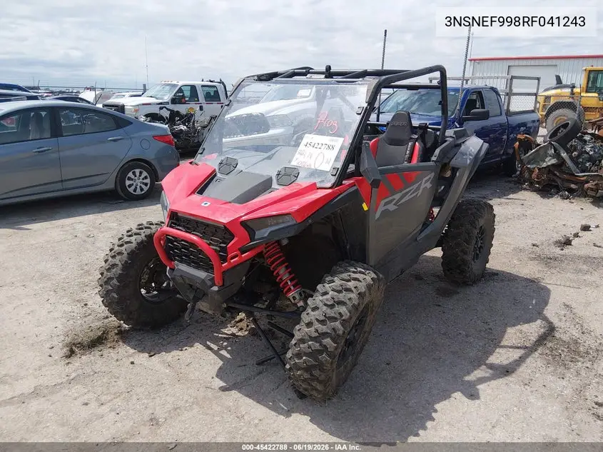 2024 Polaris Rzr Xp 1000 Ultimate VIN: 3NSNEF998RF041243 Lot: 45422788