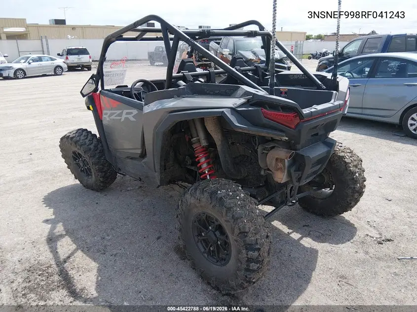 2024 Polaris Rzr Xp 1000 Ultimate VIN: 3NSNEF998RF041243 Lot: 45422788