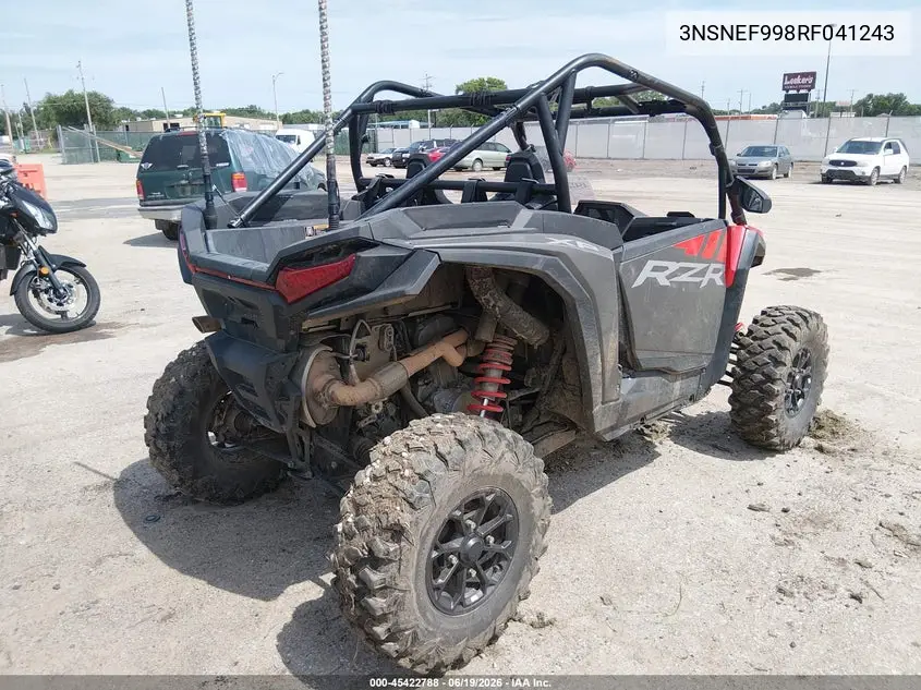 2024 Polaris Rzr Xp 1000 Ultimate VIN: 3NSNEF998RF041243 Lot: 45422788