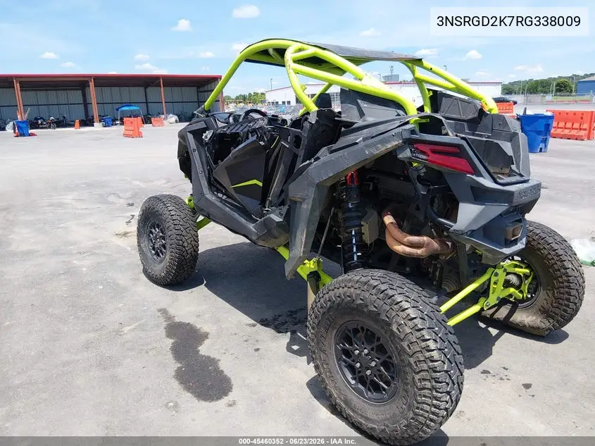 2024 Polaris Rzr Pro R Ultimate VIN: 3NSRGD2K7RG338009 Lot: 45460352