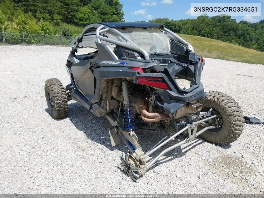 2024 Polaris Rzr Pro R Premium VIN: 3NSRGC2K7RG334651 Lot: 45494445
