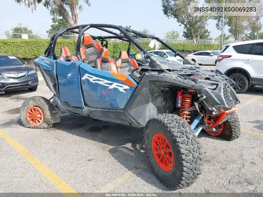 2025 Polaris Rzr Pro S 4 Ultimate VIN: 3NSS4D92XSG069283 Lot: 45075165