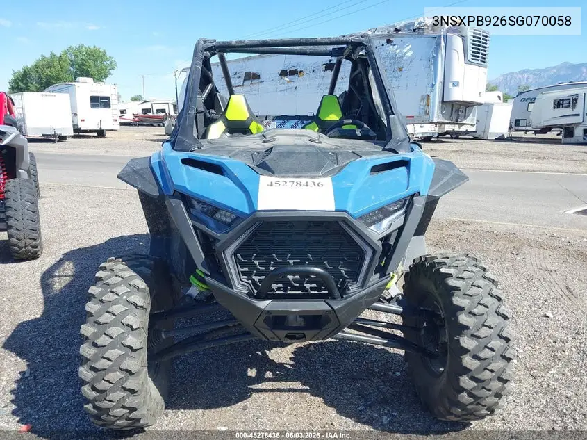 2025 Polaris Rzr Pro Xp Premium VIN: 3NSXPB926SG070058 Lot: 45278436