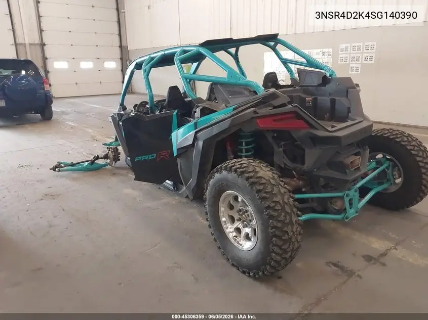 2025 Polaris Rzr Pro R 4 Ultimate VIN: 3NSR4D2K4SG140390 Lot: 45306359