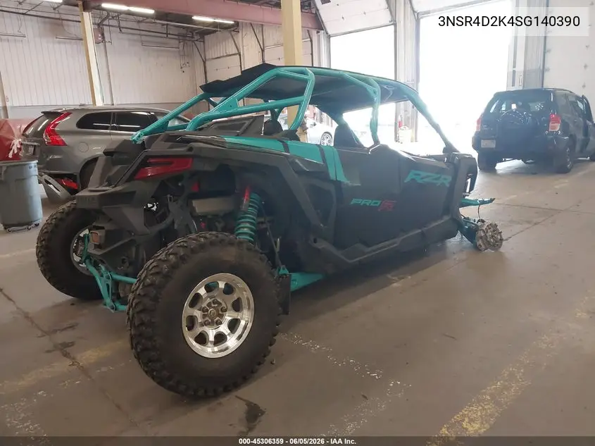 2025 Polaris Rzr Pro R 4 Ultimate VIN: 3NSR4D2K4SG140390 Lot: 45306359