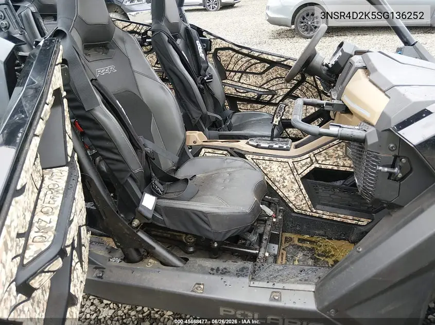 2025 Polaris Rzr VIN: 3NSR4D2K5SG136252 Lot: 45468477